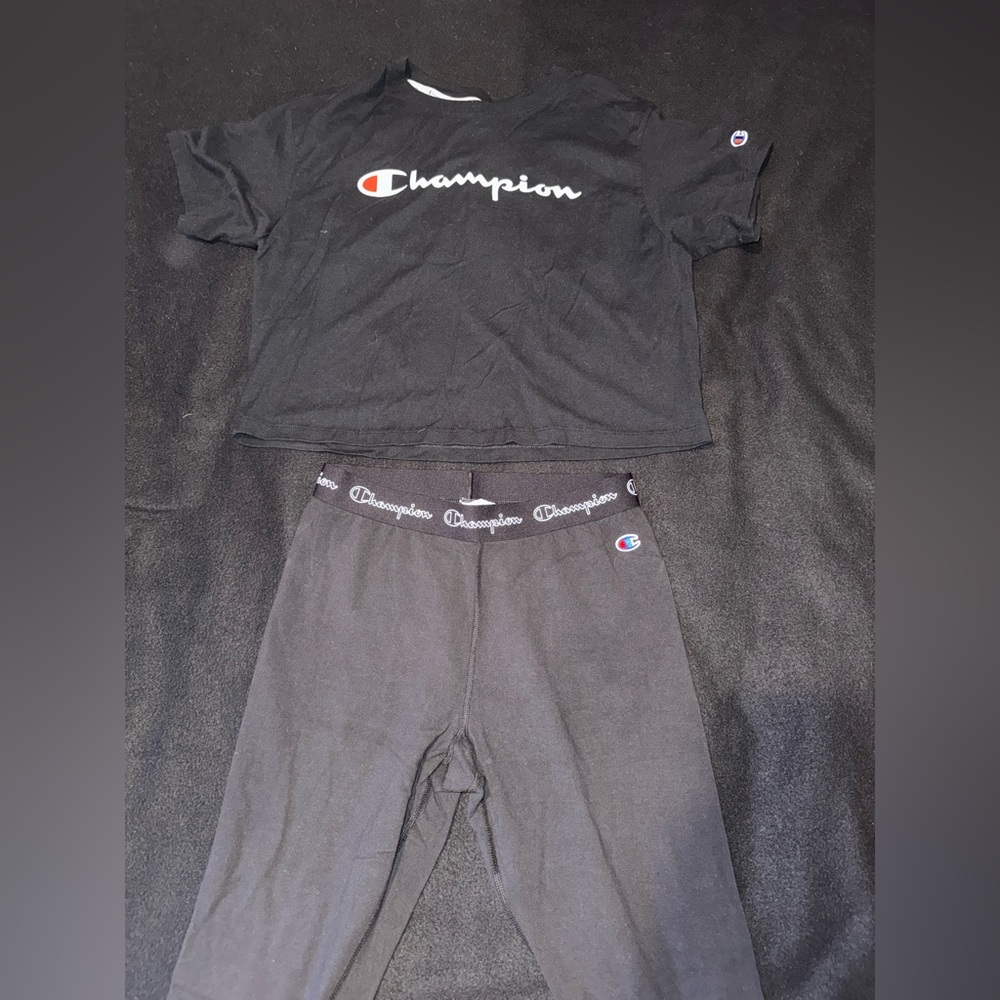 Champion crop top and leggings set